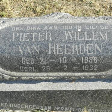 HEERDEN Pieter Willem, van 1888-1932