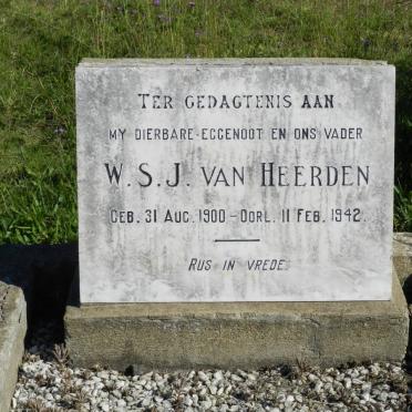 HEERDEN W.S.J., van 1900-1942
