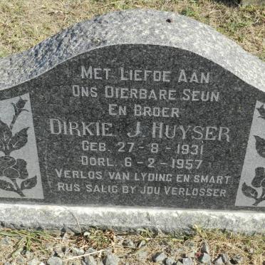 HUYSER Dirkie J. 1931-1957