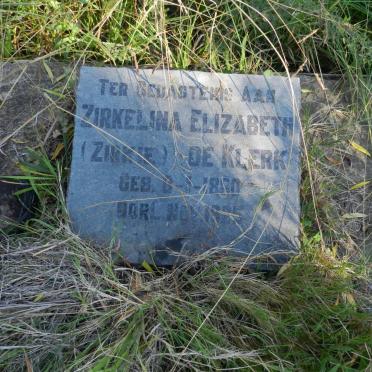 KLERK Zirkelina Elizabeth, de 1880-1925