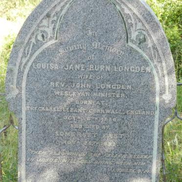 LONGDEN Louisa Jane Burn 1836-1882