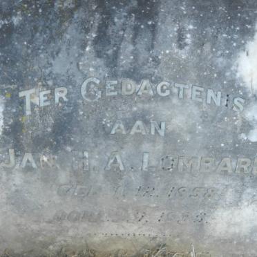 LOMBARD Jan H.A. 1858-1935