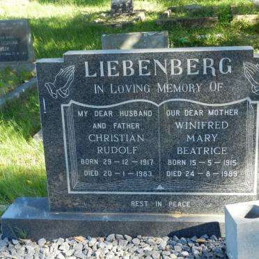 LIEBENBERG Christian Rudolf 1917-1983 &amp; Winifred Mary Beatrice 1915-1989