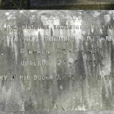 LÖTTER Jakob Rudolph 1895-1934