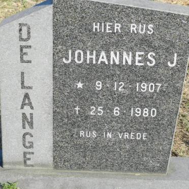 LANGE Johannes J.,de 1907-1980