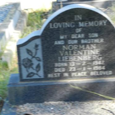 LIEBENBERG Norman Valentine 1942-1984