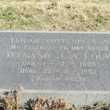 LOUW Wynand J.A. 1909-1952