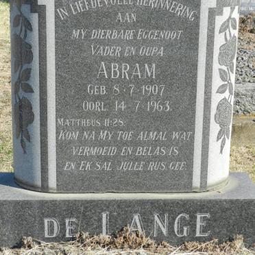 LANGE Abram, de 1907-1963