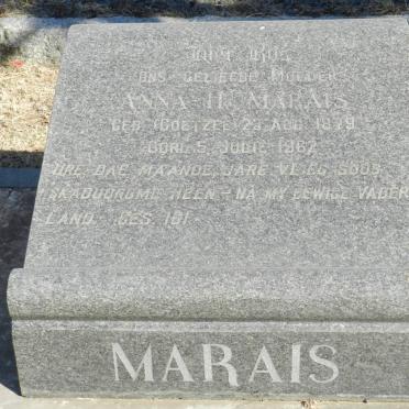 MARAIS Anna H. nee COETZEE 1879-1967