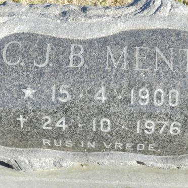 MENTZ C.J.B. 1900-1976