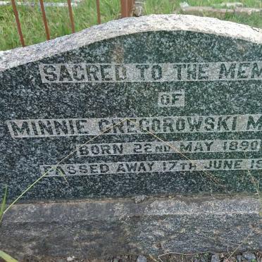 MEAKER Minnie Gregorowski 1890-1946