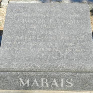 MARAIS Johannes I. 1871-1948