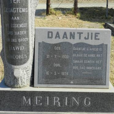 MEIRING Dawid Jacobus 1930-1974