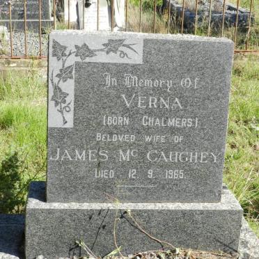 McCAUGHEY Verna nee CHALMERS -1965