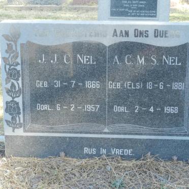 NEL J.J.C. 1866-1957 &amp; A.C.M.S. ELS 1881-1968