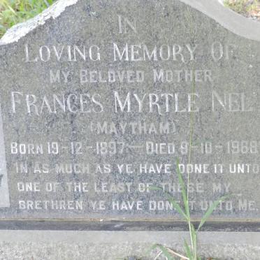 NEL Frances Myrtle nee MAYTHAM 1897-1968
