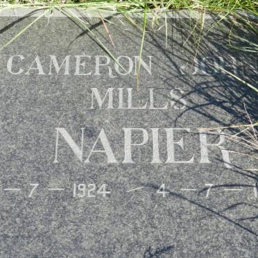 NAPIER Cameron John Mills 1924-1937
