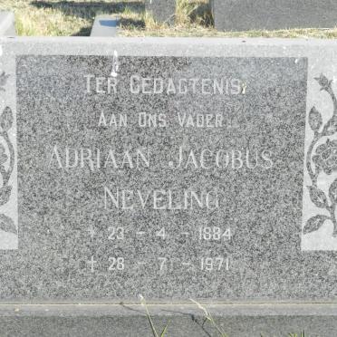 NEVELING Adrian Jacobus 1884-1971