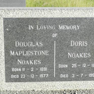 NOAKES Douglas Maplestone 1891-1977 &amp; Doris 1898-1993