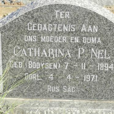 NEL Catharina P. nee BOOYSEN 1894-1971