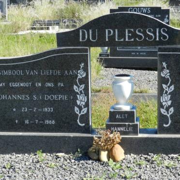PLESSIS Johannes S., du 1933-1988