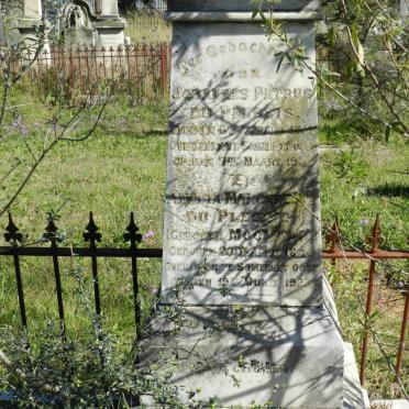 PLESSIS Johannes Petrus, du 18??-19??  &amp; Aletta Margaretha MOOLMAN 1846-1925