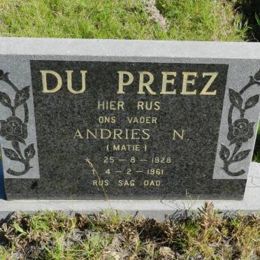 PREEZ Andries N., du 1928-1961