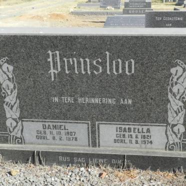 PRINSLOO Daniel 1907-1978 &amp; Isabella 1921-1974