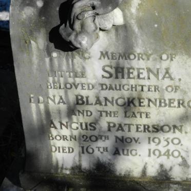 PATERSON Sheena 1930-1940