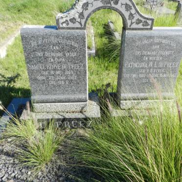 PREEZ Samuel Rowe, du 1869-1962 &amp; Catherina W.L. VAN DER VYVER 1880-1942