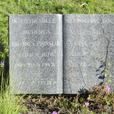 PRINSLOO Jochemus Johannes 1878-1943 &amp; Magrietha Susanna DE LANGE 1881-19?8
