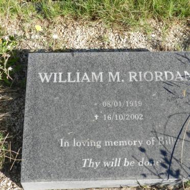 RIORDAN William M. 1919-2002