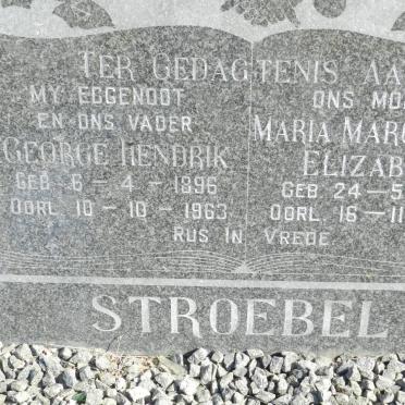 STROEBEL George Hendrik 1896-1963 &amp; Maria Margaretha Elizabeth 1888-1978