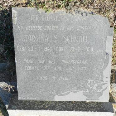 SCHMIDT Georgina S. 1942-1958