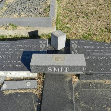 SMIT Jacobus Petrus 1920-1982 &amp; Pauline THOMPSON 1930-2006