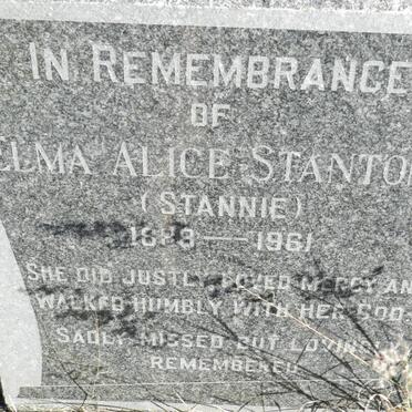 STANTON Elma Alice 1889-1961