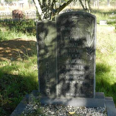 THATCHER Ignatius Michael 1883-1972 &amp; Margaret Magdalene JACOBS 1887-1973
