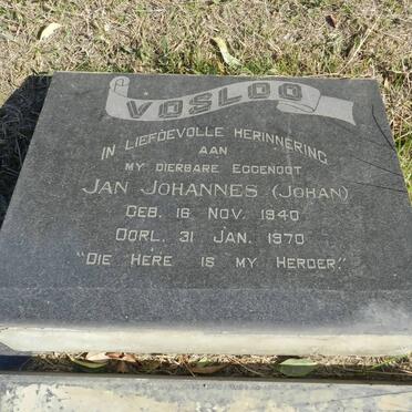 VOSLOO Jan Johannes 1940-1970