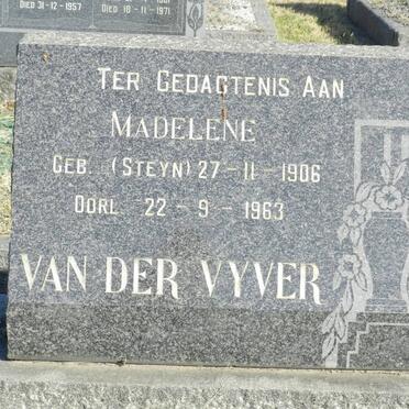 VYVER Madelene, van der nee STEYN 1906-1963