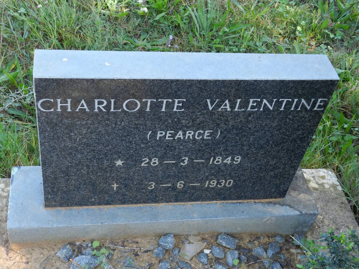 VALENTINE Charlotte nee PEARCE 1849-1930