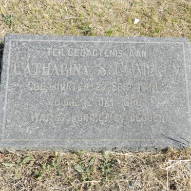 WILKEN Catharina S.C. nee HURTER 1884-1950