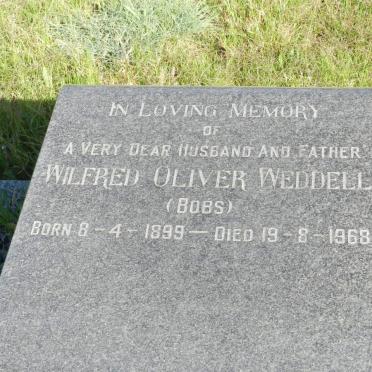 WEDDELL Wilfred Oliver 1899-1968
