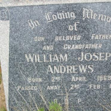 ANDREWS William Joseph 1868-1951