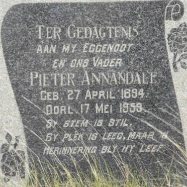 ANNANDALE Pieter 1894-1959