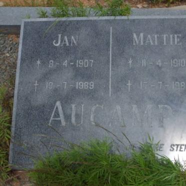 AUCAMP Jan 1907-1989 &amp; Mattie 1910-1986
