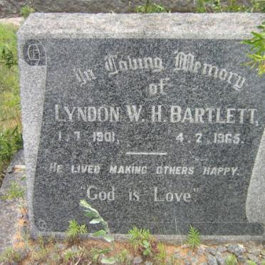 BARTLETT Lyndon W.H. 1901-1965