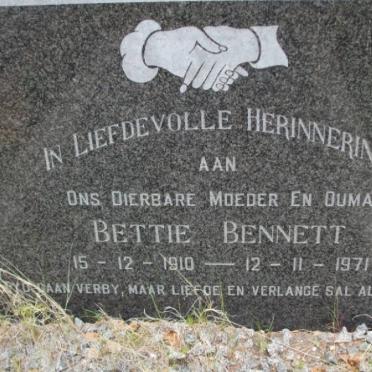 BENNETT Bettie 1910-1971