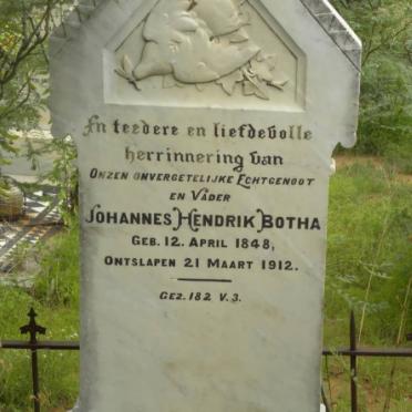 BOTHA Johannes Hendrik 1848-1912
