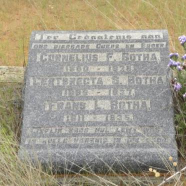 BOTHA Cornelius F. 1860-1928 &amp; Gertbregta S. 186?-1937 :: BOTHA Frans L. 1911-1935