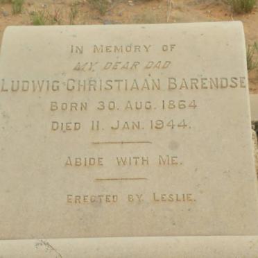 BARENDSE Ludwig Christiaan 1864-1944